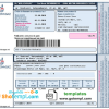 editable template, Moldova Moldovagaz utility bill template in Word and PDF format