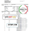 editable template, USA SunTrust bank proof of address statement template in .xls and .pdf format