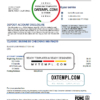 editable template, USA Bank of the West bank statement easy to fill template in Excel and PDF format