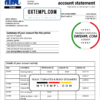 editable template, Uganda ABC Bank of Uganda proof of address bank statement template in Word and PDF format (.doc and .pdf)