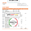 editable template, Slovenia Intesa Sanpaolo Bank, Poslovalnica Koper bank statement easy to fill template in .xls  and .pdf file format
