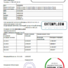 editable template, Russia Home Credit bank statement easy to fill template in .xls and .pdf file format