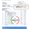 editable template, Qatar Ahlibank statement easy to fill template in Excel and PDF format