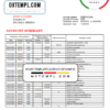 editable template, Norway Bank Norwegian AS bank statement easy to fill template in Word and PDF format