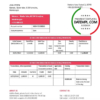 editable template, Montenegro Addiko Bank proof of address statement template in Word and PDF format, .doc and .pdf format