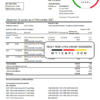 editable template, Monaco UBS Bank statement easy to fill template in Excel and PDF file format