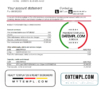 editable template, USA North Carolina BB&T Corp. bank account statement template in Excel and PDF format