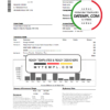 editable template, USA NAB Bank statement template in .xls and .pdf file format
