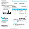 editable template, Egypt Water Products Company Egypt (Wapco) utility bill template in Word and PDF format