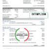 editable template, Mexico Citibanamex bank statement easy to fill template in .xls and .pdf file format