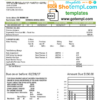 editable template, USA Maine Natural Gas Portland utility bill template in Word and PDF format