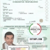 editable template, Uzbekistan passport template in PSD format, fully editable