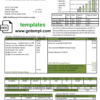 editable template, USA Kansas Victory Electric utility bill template in Word and PDF format