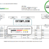 editable template, Ukraine OTP bank statement template in .xls and .pdf file format
