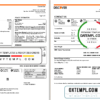 editable template, USA Discover bank credit card statement template in Word and PDF format (2 pages)