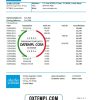 editable template, USA Charles Schwab & Co bank statement easy to fill template in .xls and .pdf file format