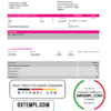 editable template, Spain Self Bank proof of address statement template in Excel and PDF format, .xls and .pdf format