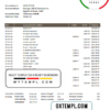editable template, South Korea BNK bank statement easy to fill template in Excel and PDF format
