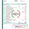editable template, Slovenia Abanka d.d bank statement template in Excel and PDF format