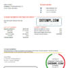 editable template, Senegal Attijariwafa Bank statement easy to fill template in Excel and PDF format