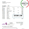 editable template, Oman Bank Nizwa bank statement easy to fill template in Excel and PDF format