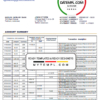 editable template, Uzbekistan Qishloq Qurilish Bank statement template in Word and PDF format