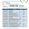 editable template, USA Ohio SUTTON bank statement template in Word and PDF format