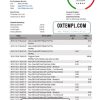 editable template, USA MOVO bank statement template in Word and PDF format, good for address prove