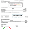 editable template, Venezuela BBVA bank proof of address statement template in Word and PDF format (.doc and .pdf)