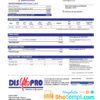 editable template, Ecuador Disgaspro gas utility bill template in Word and PDF format