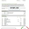 editable template, USA TD bank statement template in .xls and .pdf file format