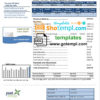 editable template, Germany Just Energy utility bill template in Word and PDF format (.doc and .pdf)
