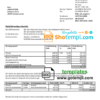 editable template, Germany Wavwasser utility bill template in Word and PDF format