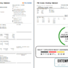 editable template, USA PNC bank statement template in Word and PDF format, 2 pages