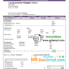 editable template, USA Texas Summer Energy easy fillable utility bill template in Word and PDF format