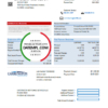 editable template, USA Carrington Mortgage Services bank statement easy to fill template in .xls and .pdf file format