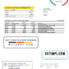 editable template, Russia Tinkoff bank proof of address statement (English version) template in Word and PDF format