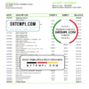 editable template, USA Massachusetts Radius Bank statement template in Word and PDF format