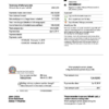editable template, Jordan Jordanian Electric Power Co JEPCO electricity utility bill template in Word and PDF format