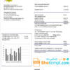 editable template, Laos Electricite du Laos electricity utility bill template in Word and PDF format