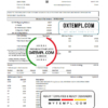 editable template, USA Fifth Third Bank statement easy to fill template in .xls and .pdf file format