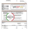 editable template, USA City Bank statement easy to fill template in .xls and .pdf file format