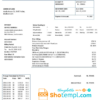 editable template, Liechtenstein Ische Kraftwerke (LKW) electricity utility bill template in Word and PDF format