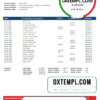 editable template, USA Capital One bank statement template, Word and PDF format (.doc and .pdf)