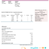 editable template, Albania Albanian Power Corporation utility bill template in Word and PDF format