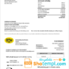 editable template, Netherlands BPW utility bill template in Word and PDF format