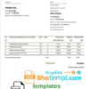 editable template, Romania SIGLA COMPANIEI utility bill template in Word and PDF format