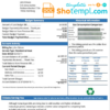editable template, Sweden Fitol gas utility bill template in Word and PDF format