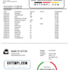 editable template, United Kingdom Bank of Aston bank statement template in Word and PDF format, good for address prove