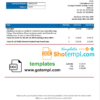 editable template, Vietnam Petrovietnam Gas utility bill template in Word and PDF format